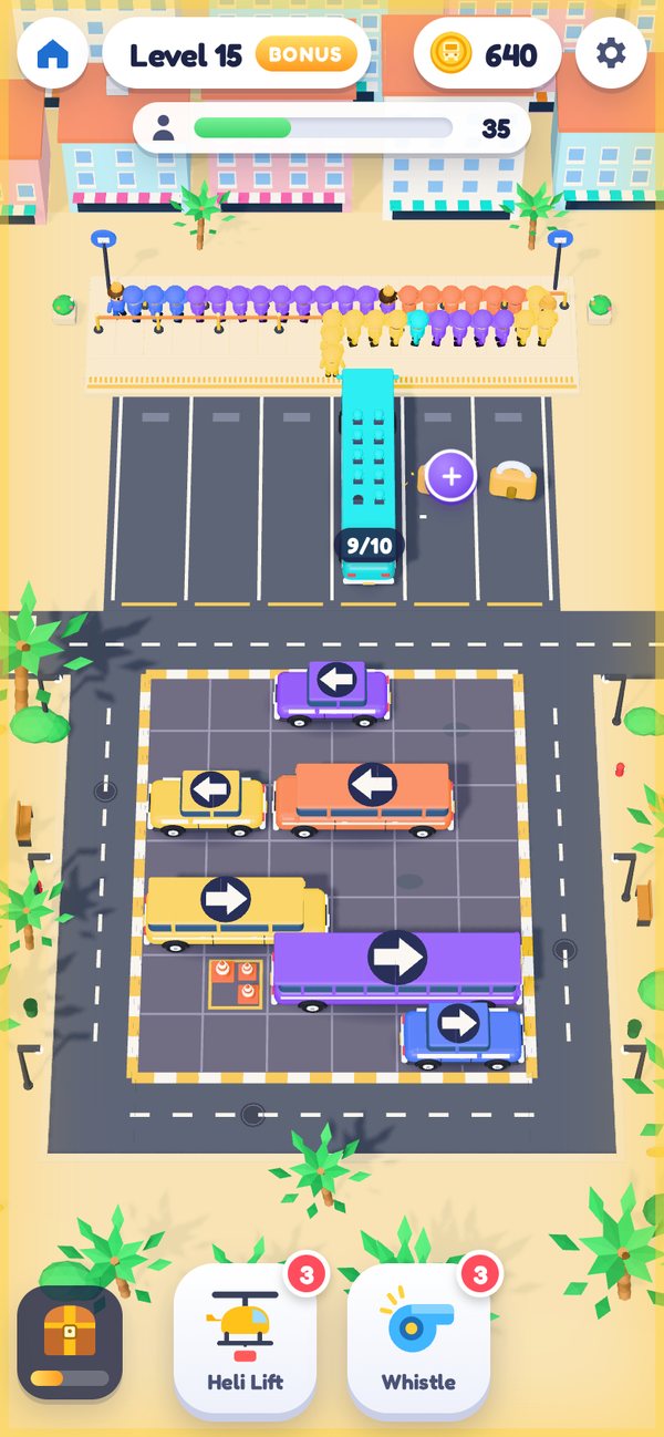 A Coin Bonus level with a golden lot